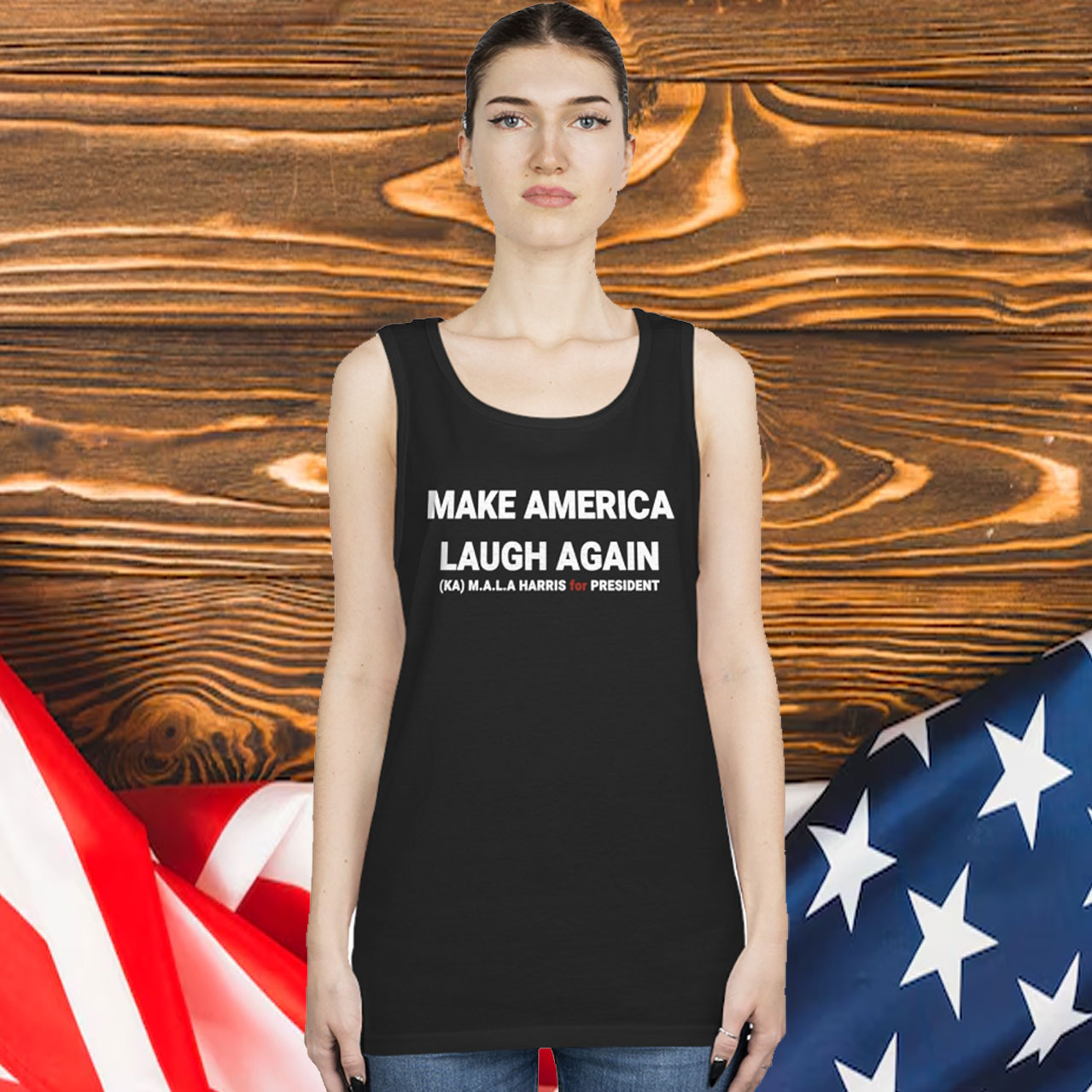 Kamala Harris 24 President Make America Laugh Again Tank Top