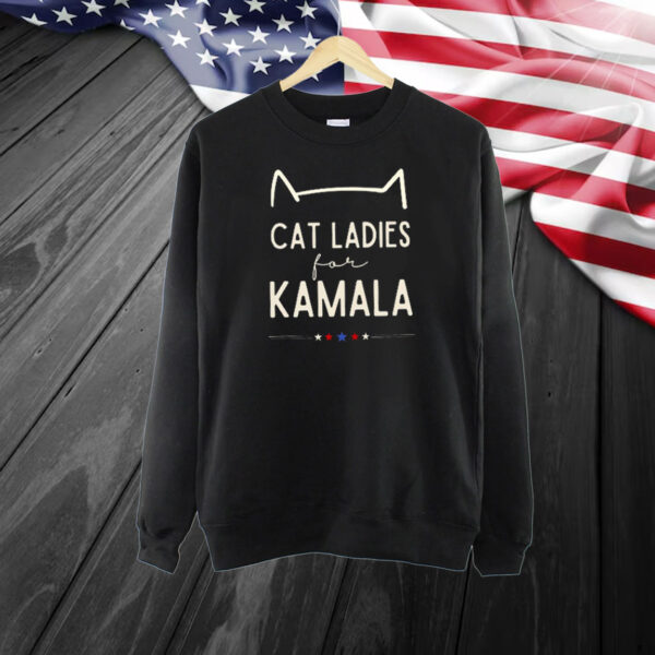 Cat Ladies For Kamala Shirt | Kamala Harris 2024 President Shirt