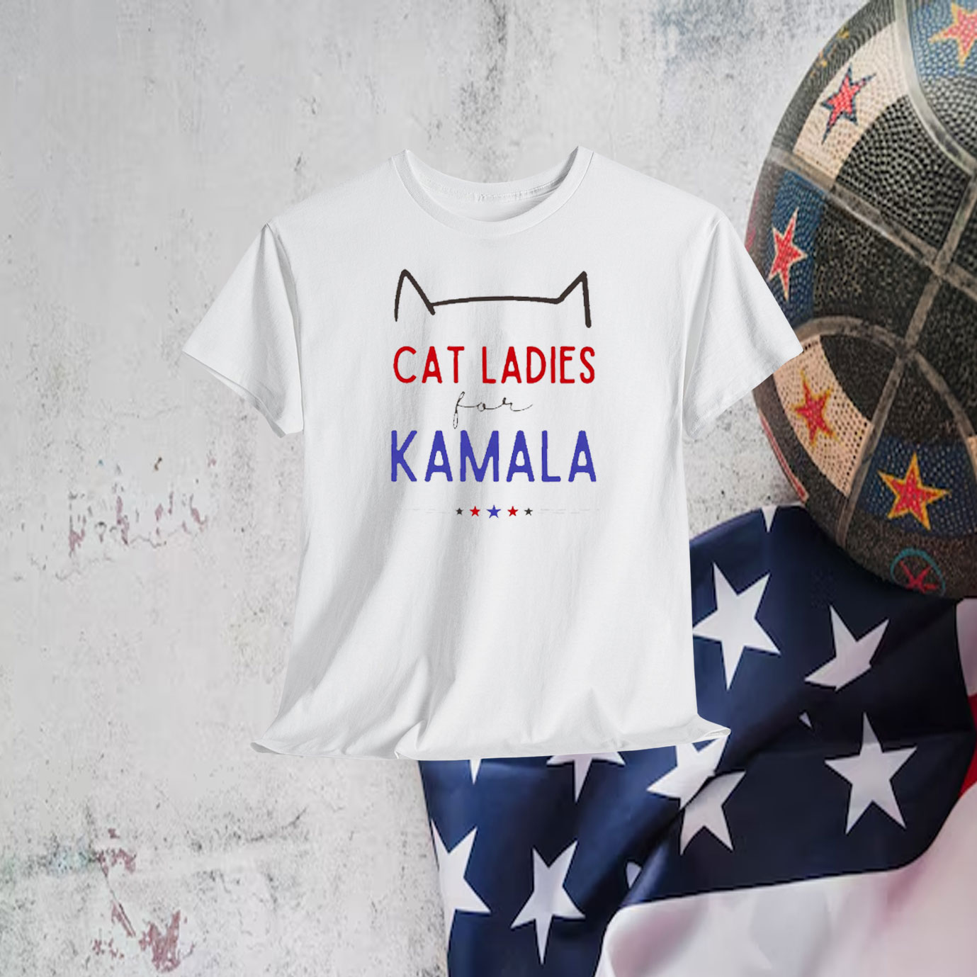 Cat Ladies For Kamala Shirt | Kamala Harris 2024 President T-Shirt