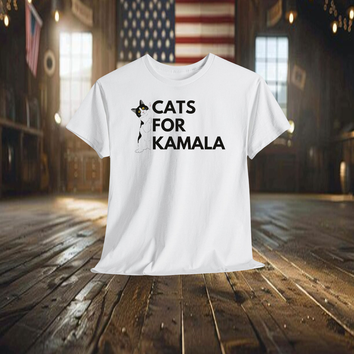 Cats for Kamala Progressive 2024 Election Shirt