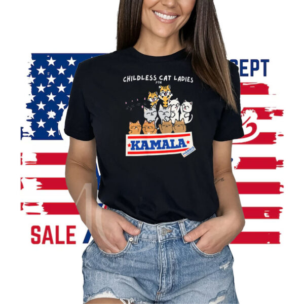 Childless Cat Ladies For Kamala Harris 2024 Shirt