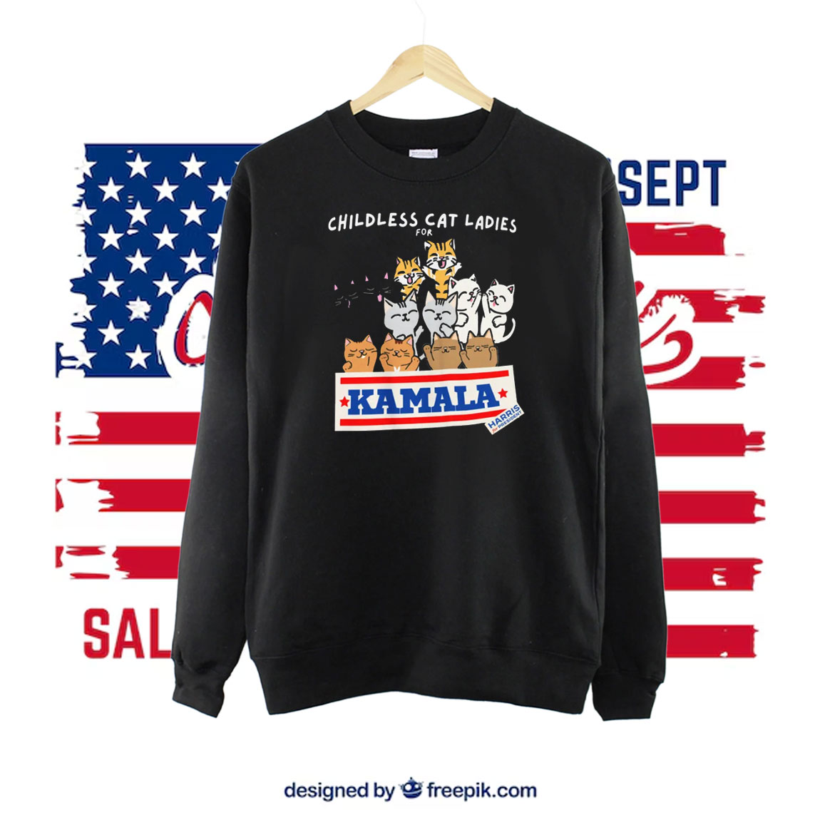 Childless Cat Ladies For Kamala Harris 2024 Shirt