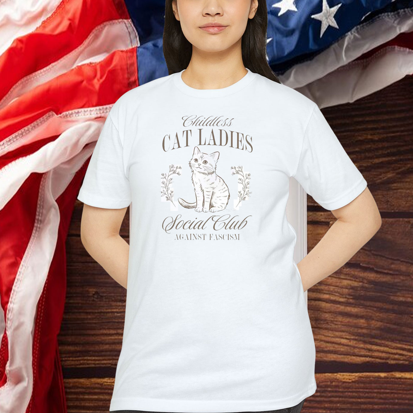 Childless Cat Ladies Shirt, Against Fascism 2024 Shirt