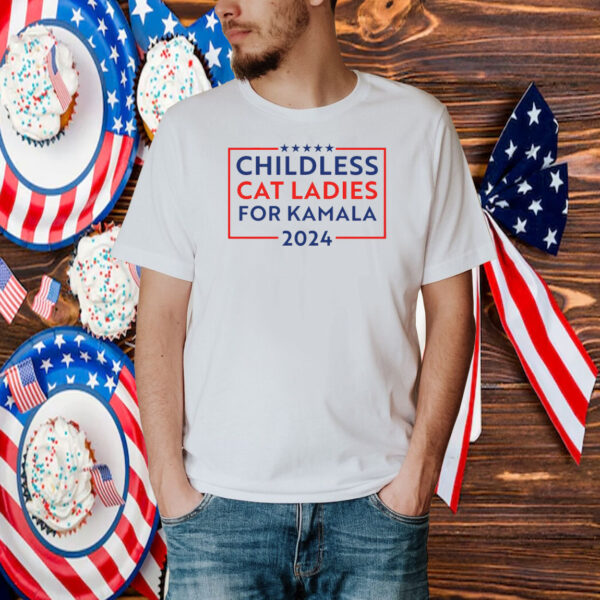 Childless Cat Ladies for Kamala T-Shirt, Kamala Harris Cat Lady Shirt