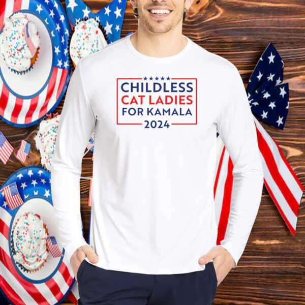 Childless Cat Ladies for Kamala T-Shirt, Kamala Harris Cat Lady Shirt