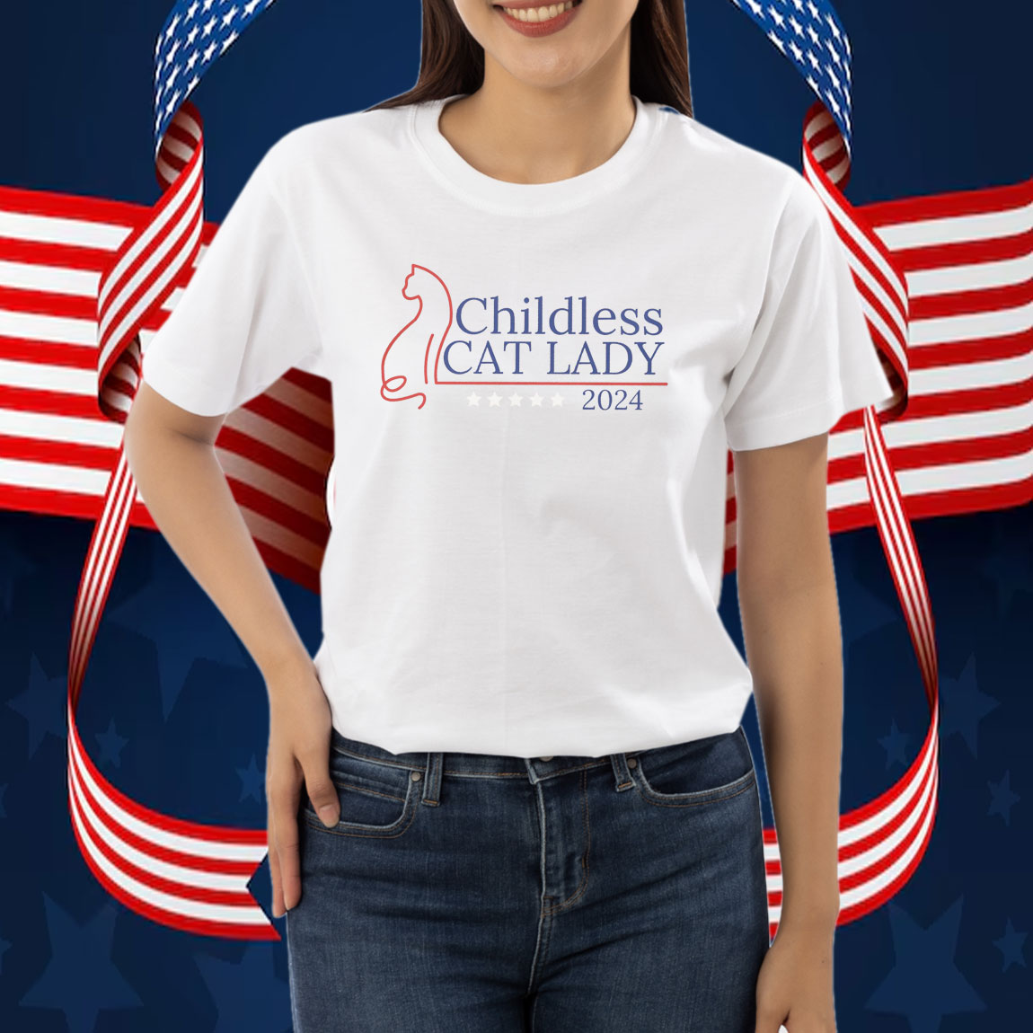 Childless Cat Lady 2024 Shirt, Madame President, Kamala 2024 Shirt