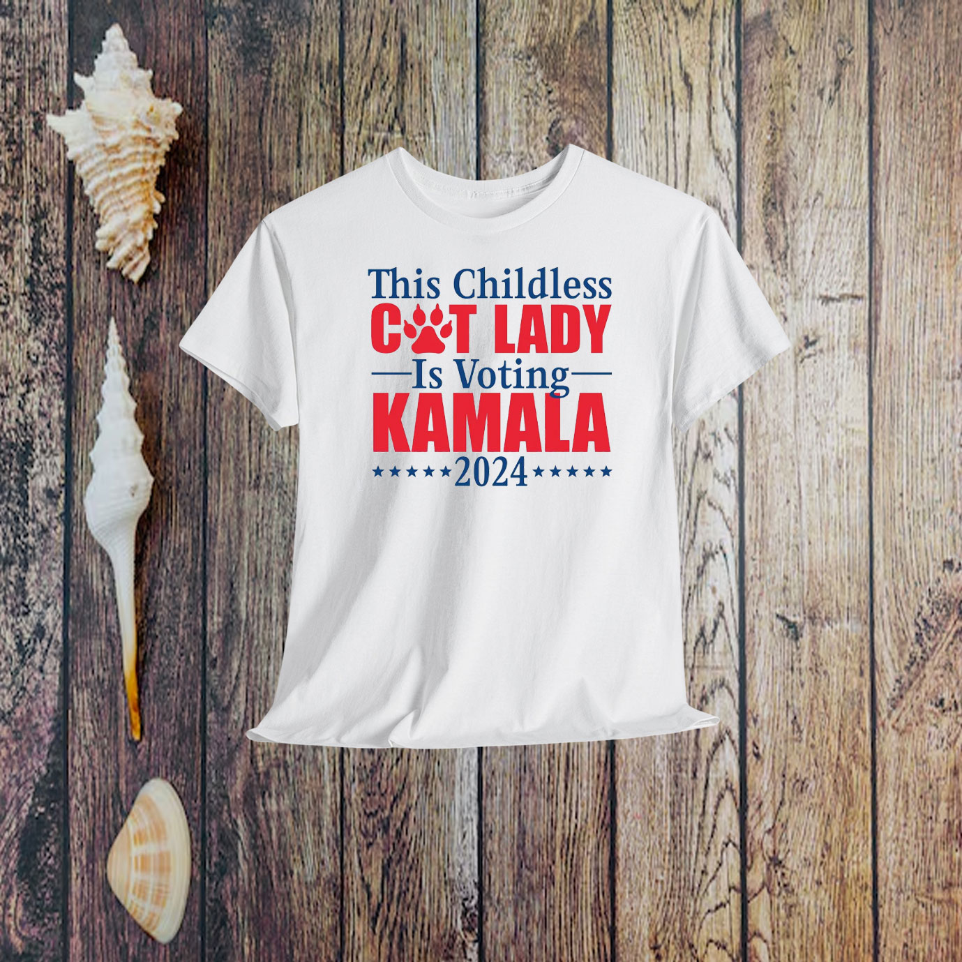 Childless Cat Lady For Kamala-Kamala Harris President Shirt