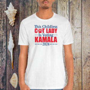 Childless Cat Lady For Kamala-Kamala Harris President Shirt
