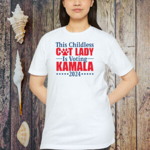 Childless Cat Lady For Kamala-Kamala Harris President Shirt
