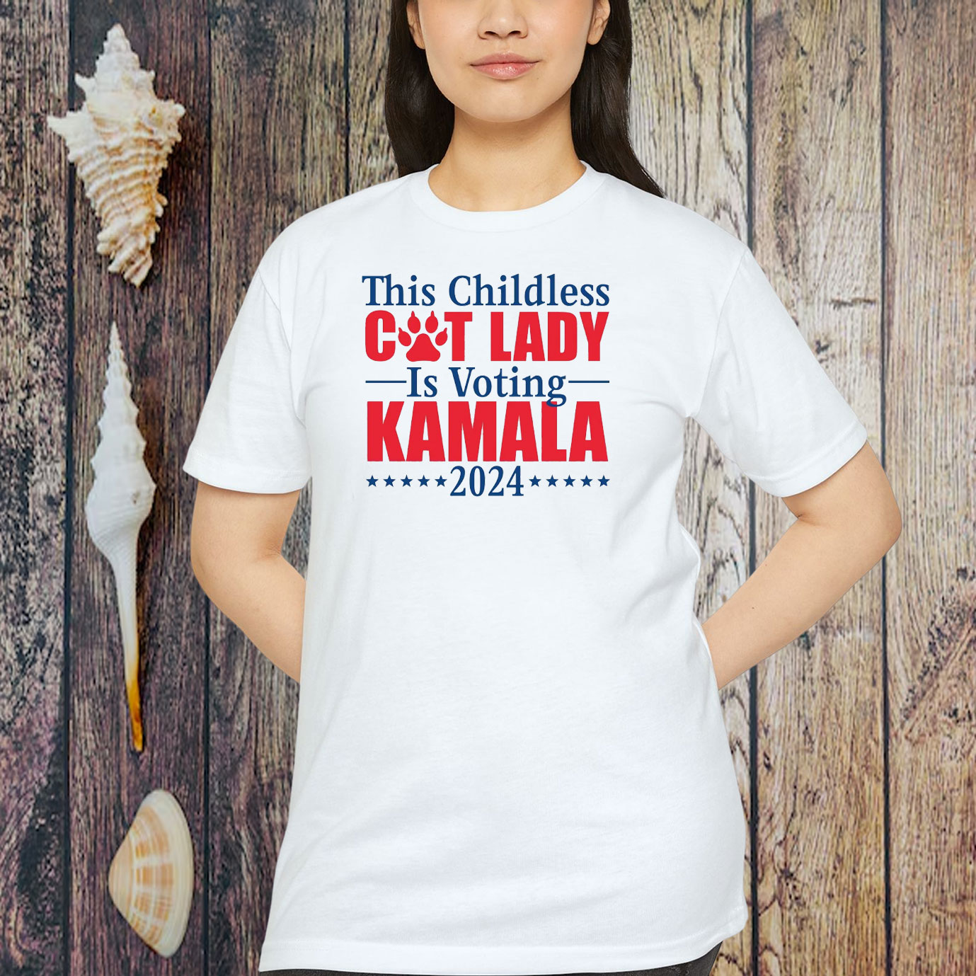 Childless Cat Lady For Kamala-Kamala Harris President Shirt