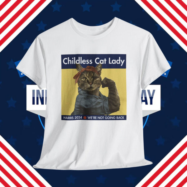 Childless Cat Lady Harris 2024 We're Not Going Back Men Shirt