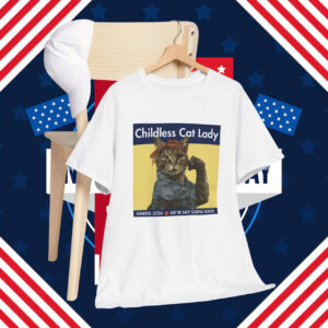Childless Cat Lady Harris 2024 We're Not Going Back Men Shirt