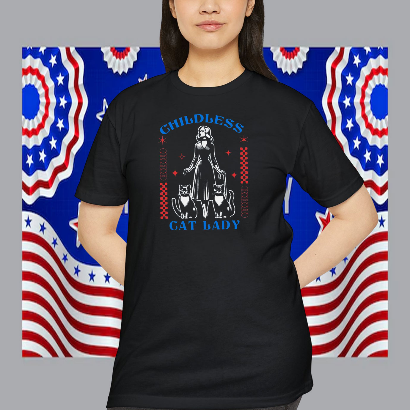 Childless Cat Lady Is Voting For Kamala 2024, President Kamala Shirt