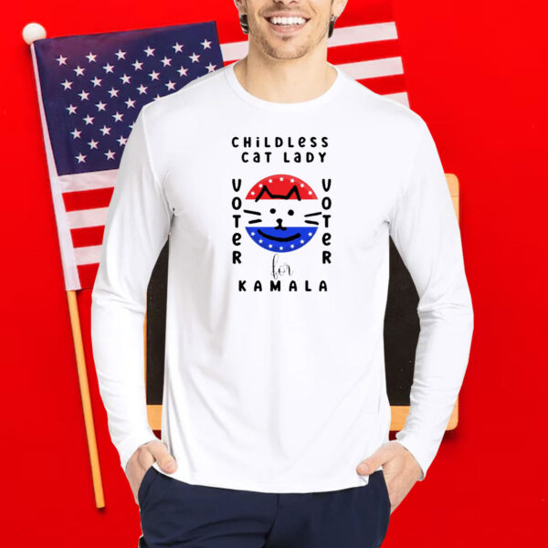 Childless Cat Lady Kamala Harris Voter shirt - 2024 election Shirt