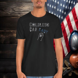 Childless Cat Lady Rhinestone Shirt, Childless Cat Lady For Kamala Shirt