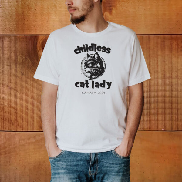 Childless Cat Lady T-shirt Cat Lady for Kamala Shirt Kamala 2024 Shirt