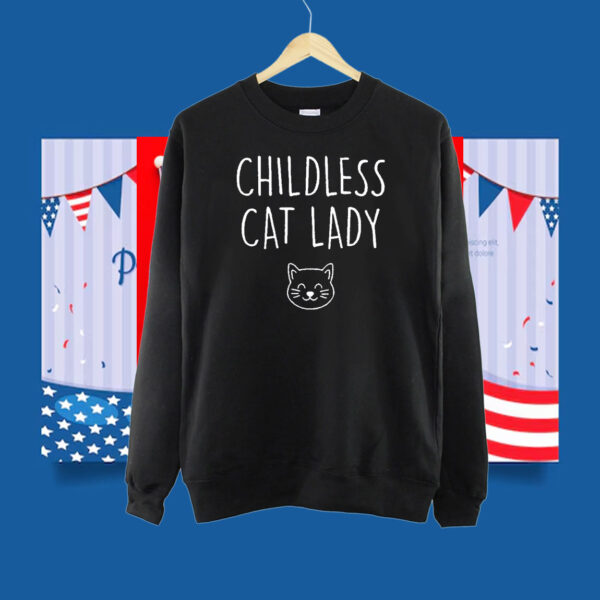 Childless Cat Lady Tshirt 2024 Election Political Shirts, Kamala Shirt
