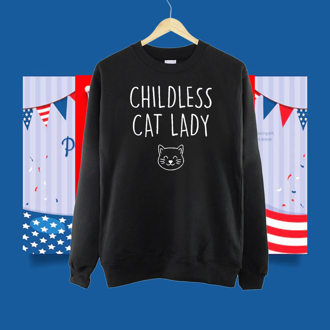 Childless Cat Lady Tshirt 2024 Election Political Shirts, Kamala Shirt