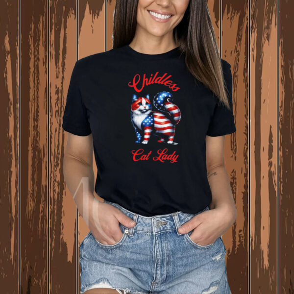 Childless Cat Lady shirt, Vote 2024 Shirt