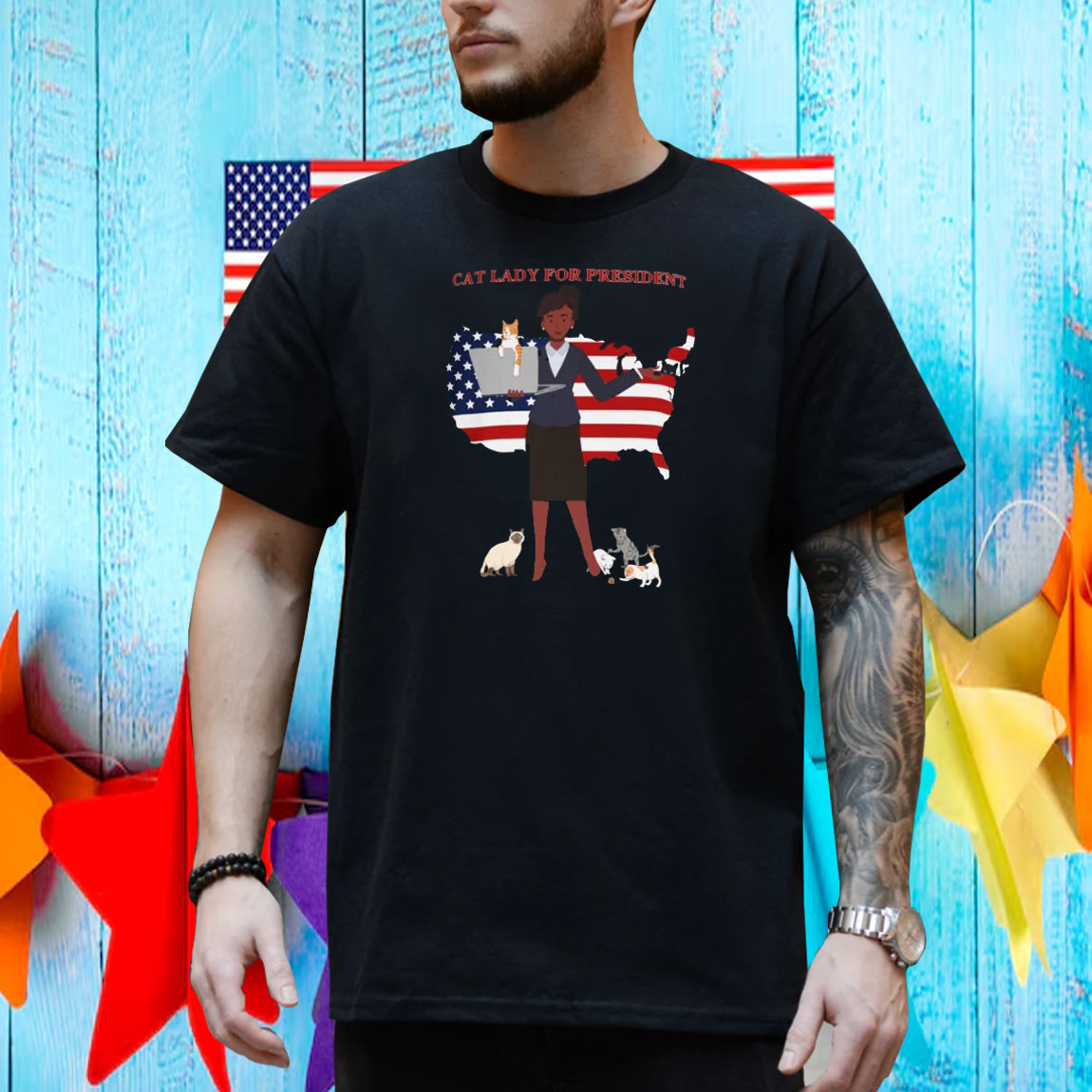 Childless Cat lady for President, Vote Cat lady 2024 Shirt