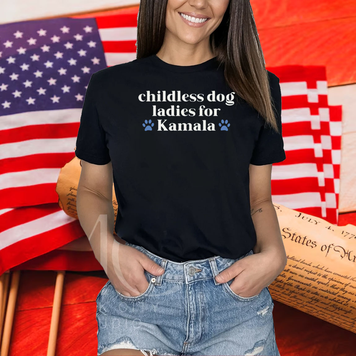 Childless Dog Ladies for Kamala Shirt, Kamala Harris 2024 Shirt