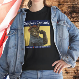 Childless Dog Lady Harris 2024 We're Not Going Back Women's Shirt