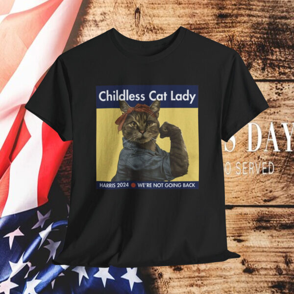 Childless Dog Lady Harris 2024 We're Not Going Back Women's Shirt