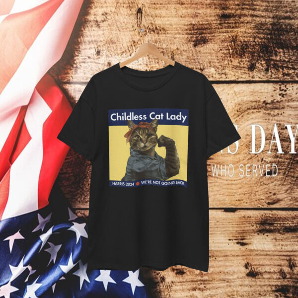 Childless Dog Lady Harris 2024 We're Not Going Back Women's Shirt