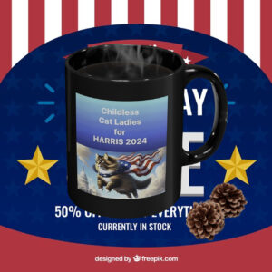 Childless For Cat Ladies For Kamala Harris Mug