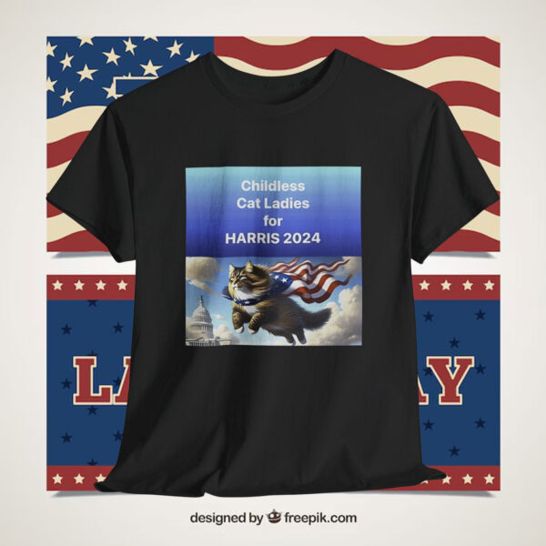 Childless For Cat Ladies For Kamala Harris Shirt