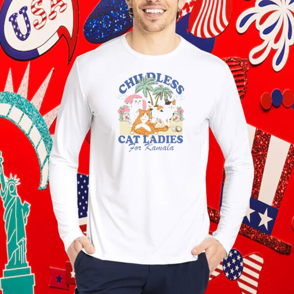 Childless cat lady for kamala Childless cat lady for harris Shirt