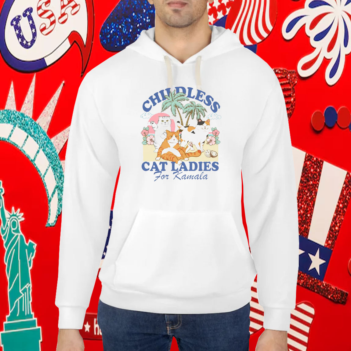 Childless cat lady for kamala Childless cat lady for harris Shirt