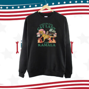 Childless cat lady for kamala Shirt, Childless cat lady for harris Shirt