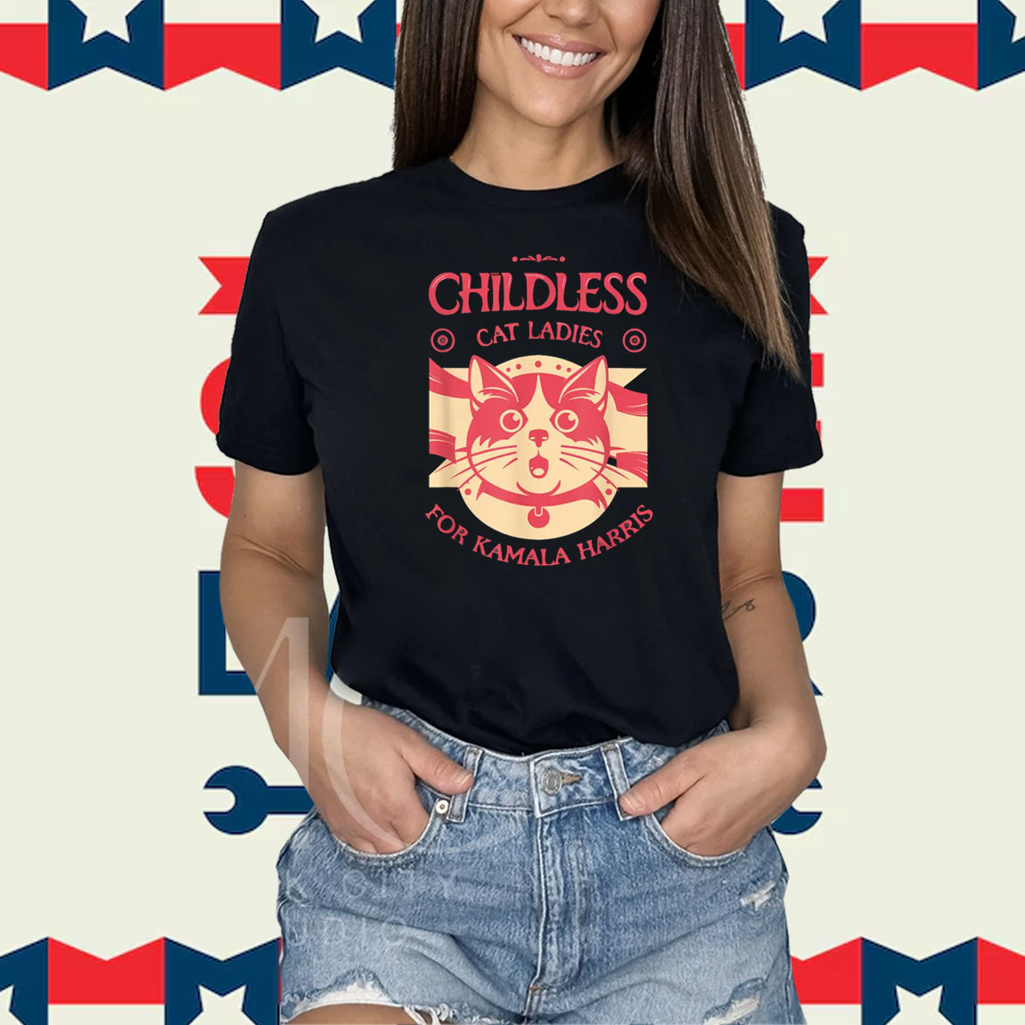 Childless cat lady for kamala Shirt, Childless cat lady for harris, kamala coconut Shirt