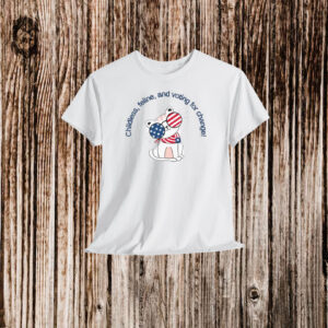 Childless feline voting for change T-shirt, Childless cat ladies Shirt