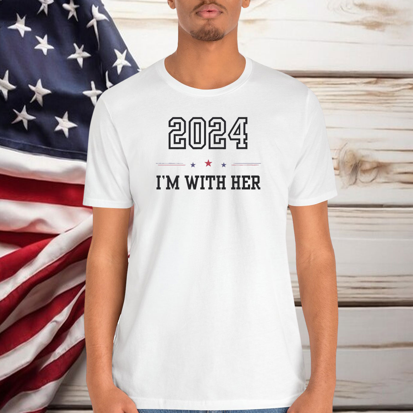 I'm With Her 2024 Comfort Colors Shirt
