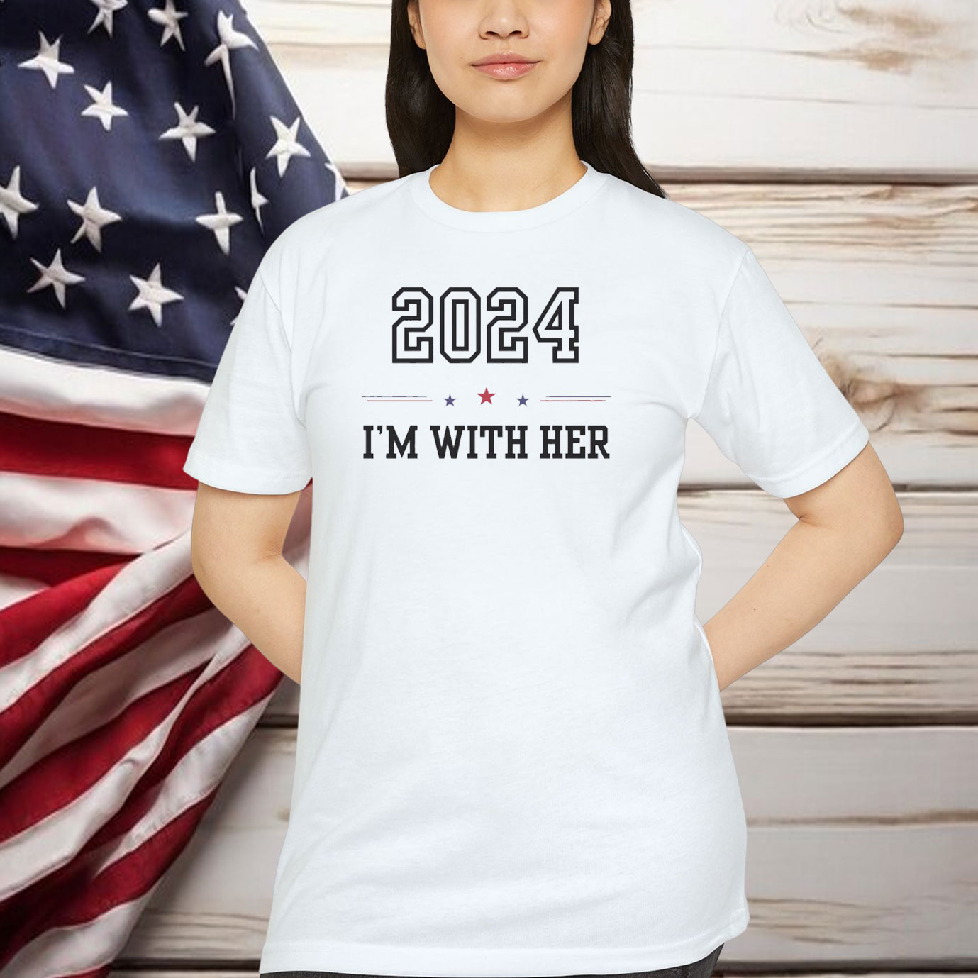 I'm With Her 2024 Comfort Colors Shirt