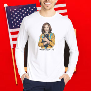 I'm with the cat lady shirt I'm with Kamala Harris T-Shirt Kamala Harris 2024 Shirt