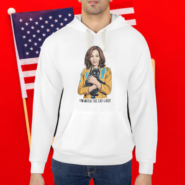I'm with the cat lady shirt I'm with Kamala Harris T-Shirt Kamala Harris 2024 Shirt