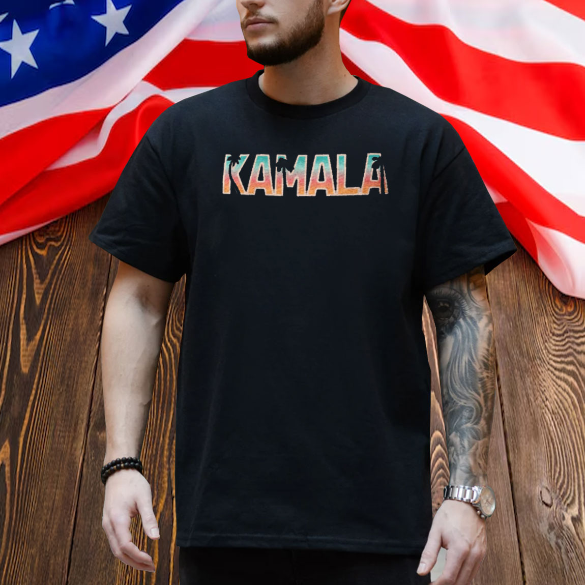 Kamala For President Short Sleeve V-Neck Tee Kamala Harris Shirt