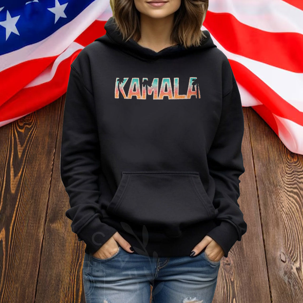 Kamala For President Short Sleeve V-Neck Tee Kamala Harris Shirt