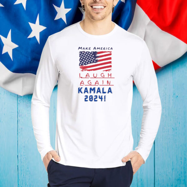 Kamala Harris 2024 Make America Laugh Again Cotton Shirt