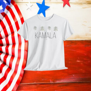 Kamala Harris Coconut Tree for President 2024 Women’s V-Neck casual Shirt