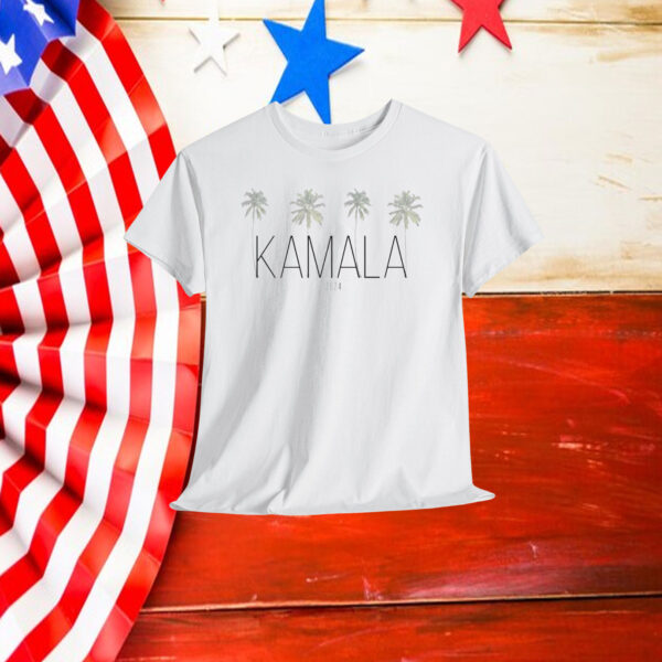 Kamala Harris Coconut Tree for President 2024 Women’s V-Neck casual Shirt