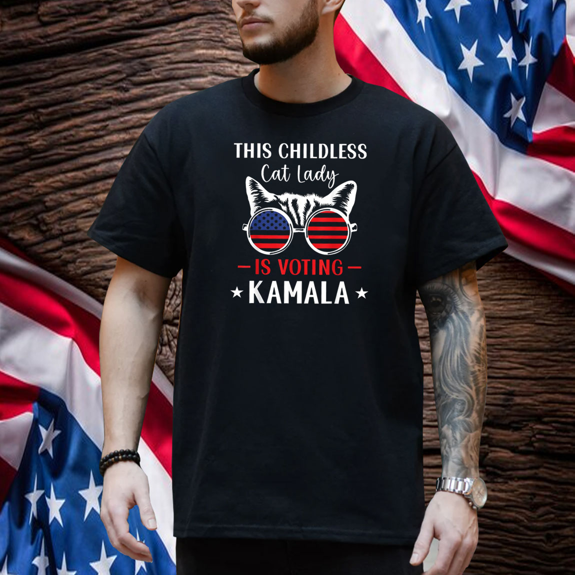 Kamala Harris President 2024 Shirt, Childless Cat Lady 2024 Shirt