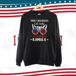 Kamala Harris President 2024 Shirt, Childless Cat Lady Shirt, Kamala Rally Tee, Equal Rights 2024 Shirt