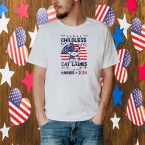 Kamala Harris Shirt, Childless Cat Ladies For Harris 2024 Shirt