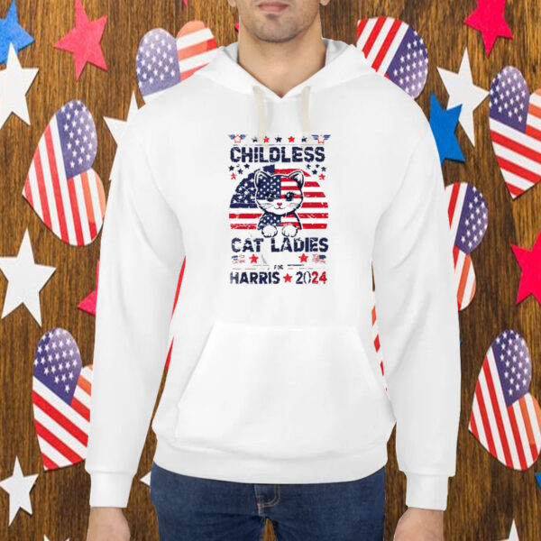 Kamala Harris Shirt, Childless Cat Ladies For Harris 2024 Shirt