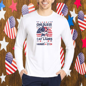 Kamala Harris Shirt, Childless Cat Ladies For Harris 2024 Shirt