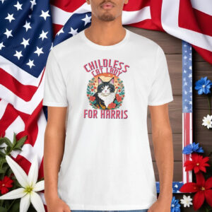 Kamala Harris Shirt, Childless Cat Ladies For Harris 2024 T-Shirts